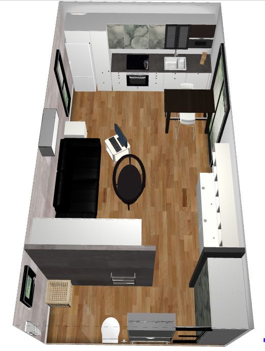 Sydney demo backyard pod layout view #3