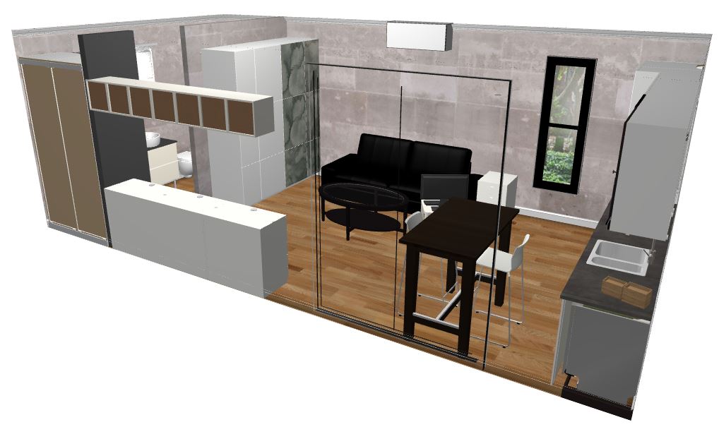 Sydney demo backyard pod layout view #4