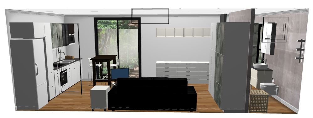 Sydney demo backyard pod layout view #5