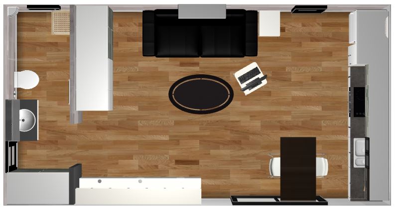 Sydney demo backyard pod layout view #8