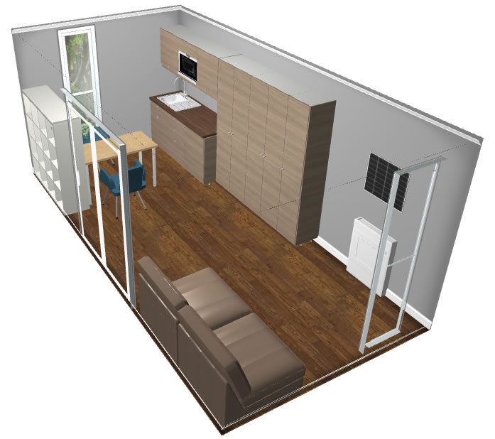 studio-flat-pod-2 backyard pods - studio flat pod 2