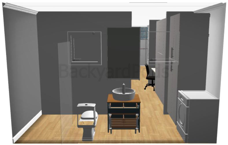 Laurie garden flat - 1BR-4mx10m-08 "Laurie" - FSC 1BR garden flat 4m x 10m - bathroom area