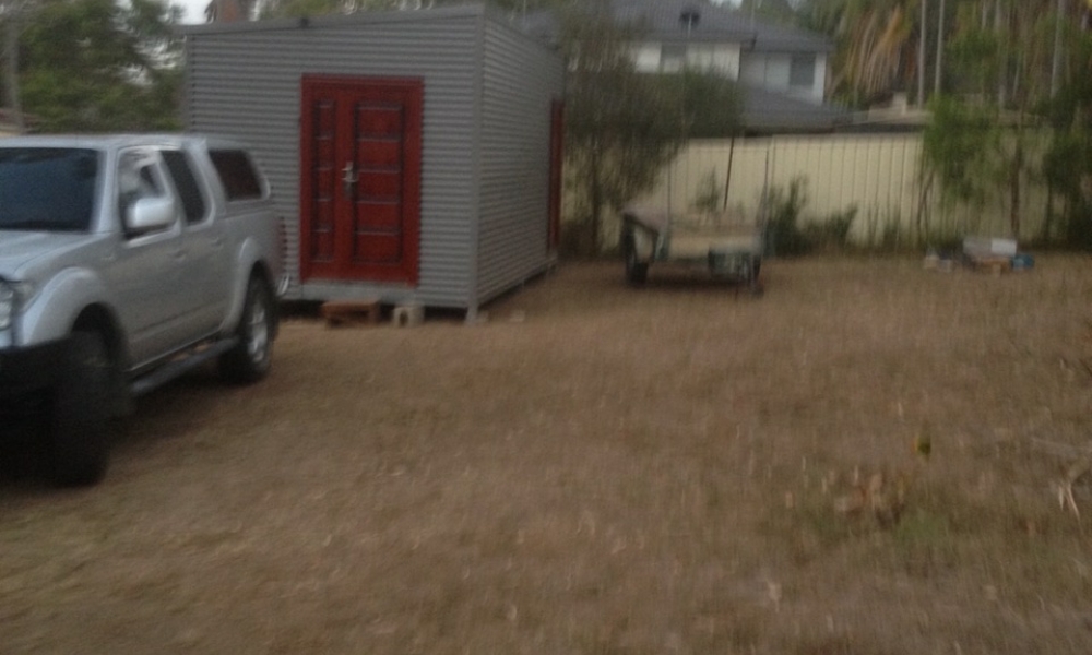 DIY backyard storage pod project DIY backyard storage pod project