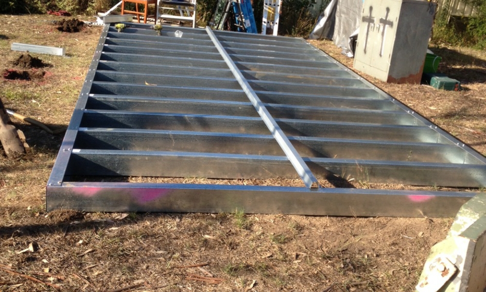 DIY Backyard Pod - Day 1 - floor assembly