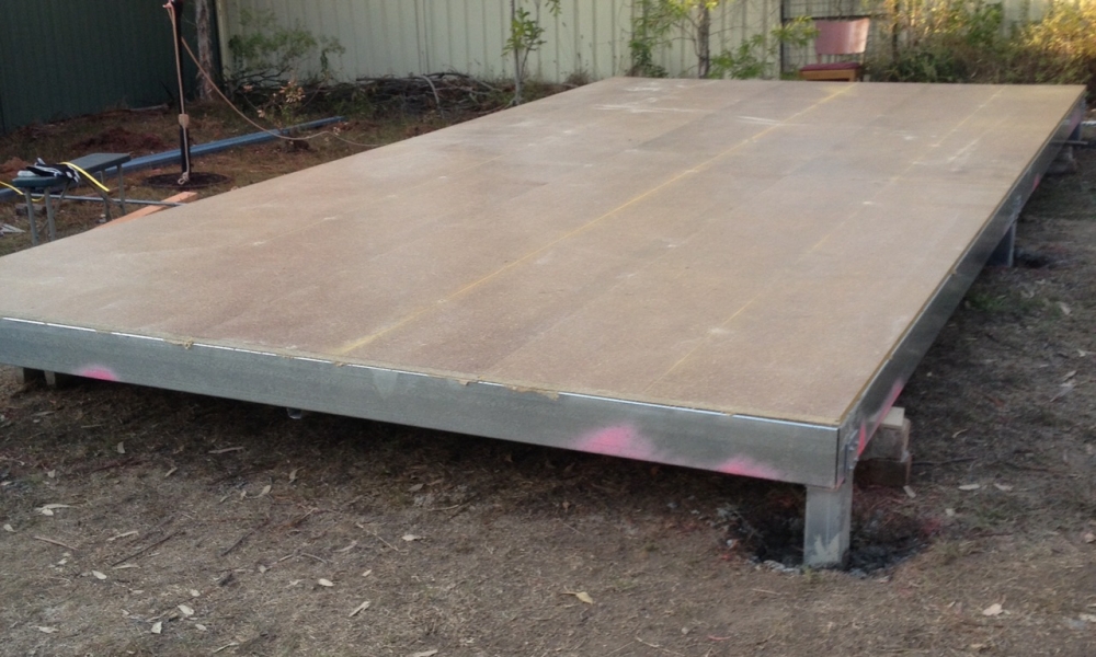 DIY backyard pod storage project - Day 2