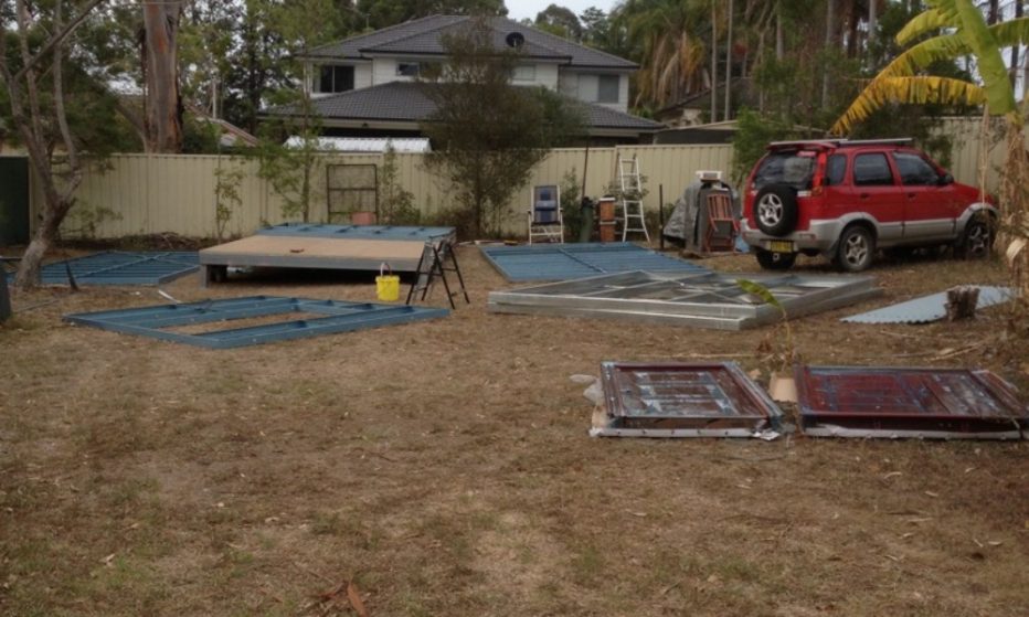 DIY backyard pod project - DAY 3