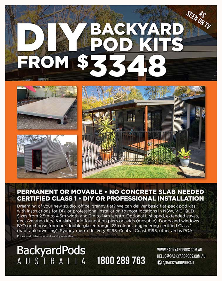 Handyman - DIY bedroom Backyard Pods feature