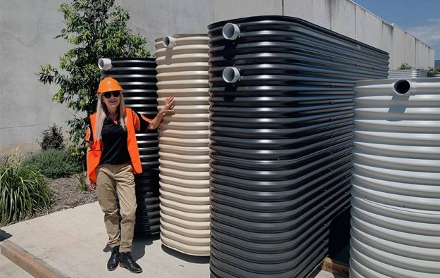 Kingspan slimline water tanks with Mel