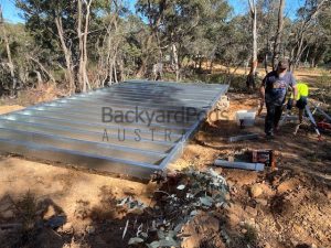 Basic backyard pod kit 4.5m x 8m with eaves - Braidwood NSW