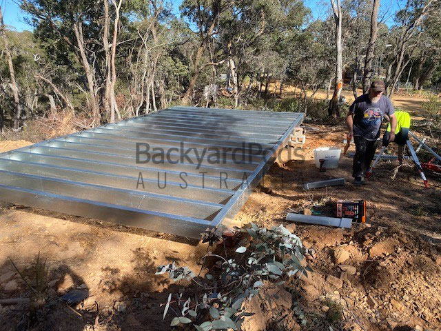 Basic backyard pod kit 4.5m x 8m with eaves - Braidwood NSW