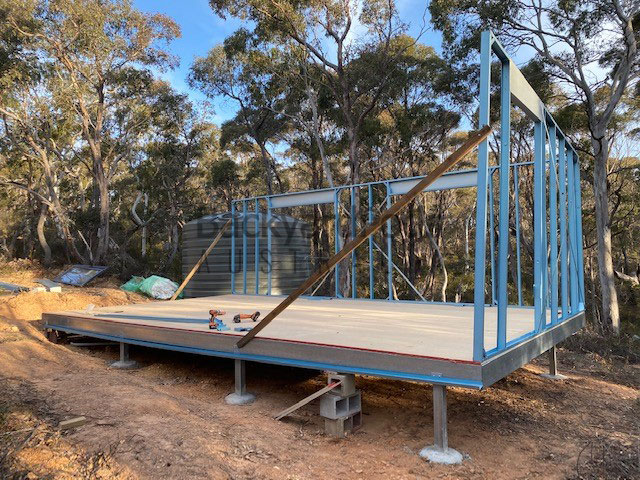 Basic backyard pod kit 4.5m x 8m with eaves - Braidwood NSW
