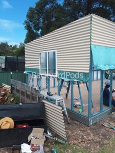 4.5m x 8m hobby photographers' studio and darkroom, Belmont NSW