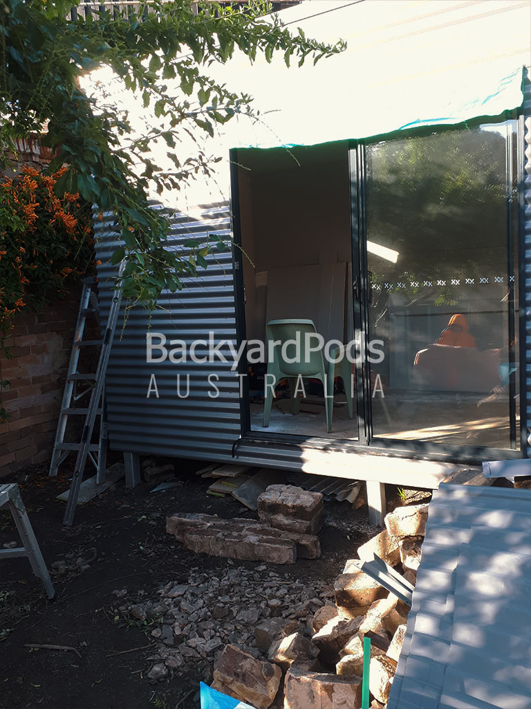 Custom-sized backyard pod 2.6m x 4.3m - Erskineville, inner-Sydney NSW