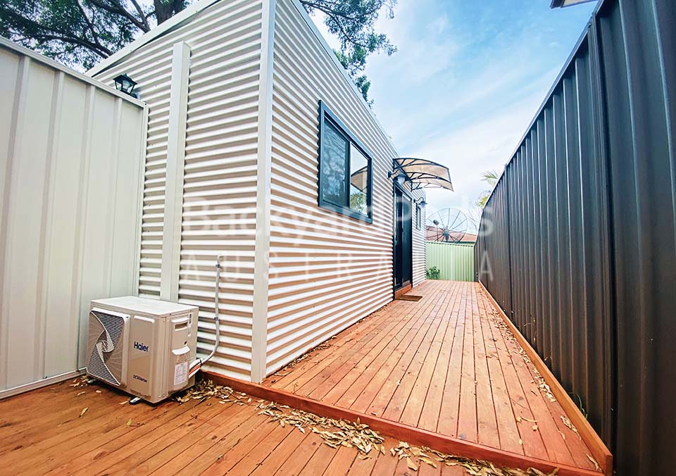 Granny flat compact tiny house display - Campbell, Sydney, NSW