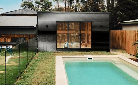 Backyard Pods - poolside cabana