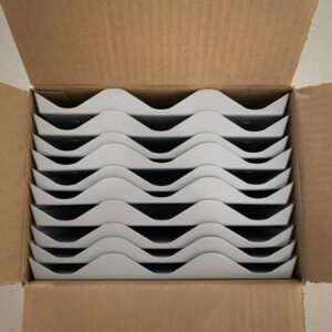 Exterior wall mounting plate - 3 span