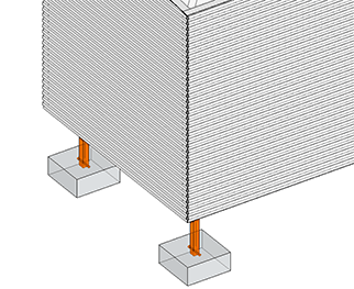 Optional DIY foundation piers